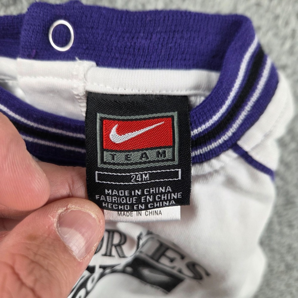 Vintage Colorado Rockies MLB Romper One Piece Baby Toddler 24 Months White Nike - Picture 6 of 7